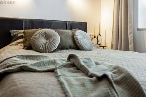 Postel nebo postele na pokoji v ubytování Stylish apartment