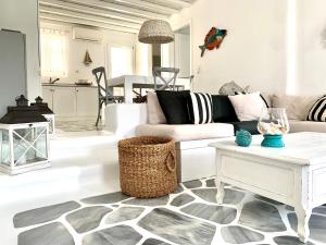 A seating area at My Lovely Place Mykonos