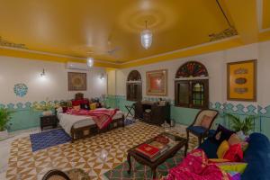 Area soggiorno di Mangalmayee Heritage Home - Boutique Homestay