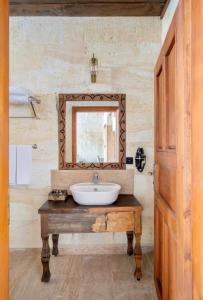 Koupelna v ubytování Uzay Cave Suite Hotel