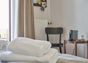 Postel nebo postele na pokoji v ubytování Hotel Klippen