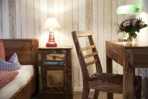Posezení v ubytování Bernstein-Hotel Bootshaus