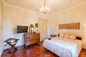 Katil atau katil-katil dalam bilik di Villa Liberty a soli 20km da Venezia