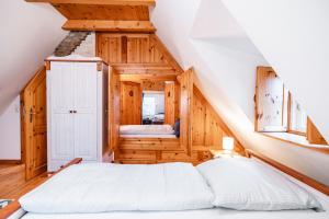 Postel nebo postele na pokoji v ubytování Reethus Deichseele