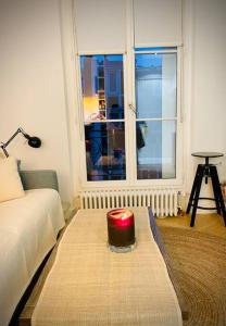 Posteľ alebo postele v izbe v ubytovaní Luxe Cosy appart au Parc Monceau