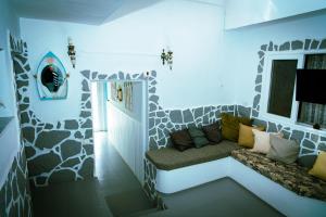 Χώρος καθιστικού στο Hostel Blue Lagoon