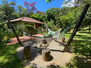Um jardim em Pousada Ribeirao da Floresta