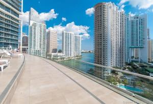 a view of a city skyline with tall buildings at Icon Brickell W Residences in Miami