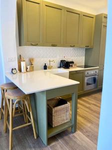 Kuchyň nebo kuchyňský kout v ubytování Nikolina Apartment 1