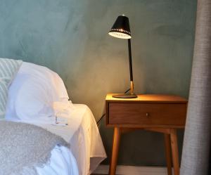 Postel nebo postele na pokoji v ubytování Hotel Klippen