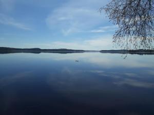 vistas a una gran masa de agua en VillaTorppa, en Jämsä