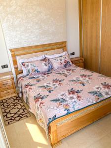 Postel nebo postele na pokoji v ubytování Apartment Familiale Al-Hoceima, Vue sur mer