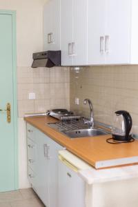 Kuchyň nebo kuchyňský kout v ubytování Kasimidis Apartments