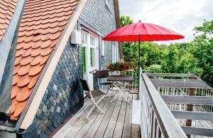 Balkón nebo terasa v ubytování Appartement Stadtpartie