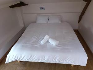 Posteľ alebo postele v izbe v ubytovaní Le petit nid douillet