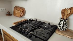 A cozinha ou kitchenette de Villa Pupputia Hammamet M'rezga beach