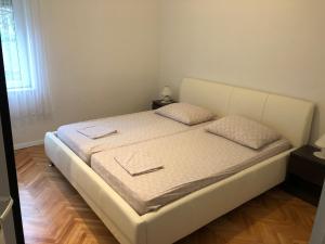 Postel nebo postele na pokoji v ubytování Sea view apartment Manda
