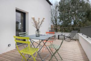 Balkón alebo terasa v ubytovaní Confort et bouffée d'oxygène à La Baule