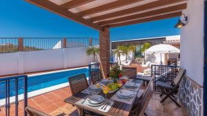 Balkon lub taras w obiekcie Casa Los Almendrales Torrox by Ruralidays