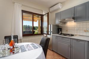 Kuchyň nebo kuchyňský kout v ubytování Apartments Nevenka