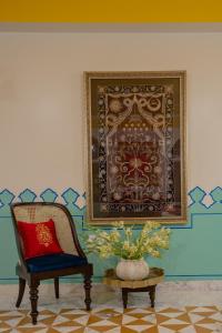 Area soggiorno di Mangalmayee Heritage Home - Boutique Homestay