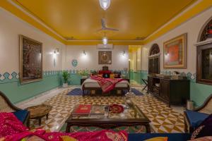 Area soggiorno di Mangalmayee Heritage Home - Boutique Homestay