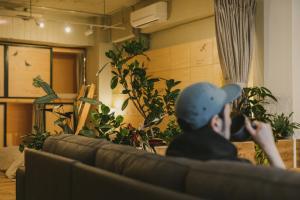 Posezení v ubytování DENCHI TOKYO - Private Designer Stay in Asakusa