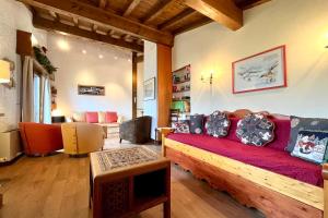 Posedenie v ubytovaní Nice and bright apartment in Combloux