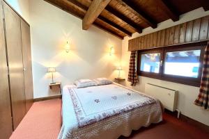 Posteľ alebo postele v izbe v ubytovaní Nice and bright apartment in Combloux + 8 fotografií