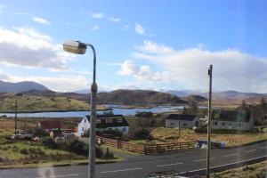 a street light on the side of a road at Parcview #1 in Stornoway