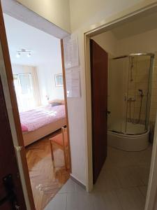 Koupelna v ubytování Rooms Rita