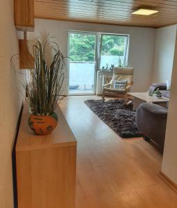 Posezení v ubytování Hillis Ferienwohnung Saarland