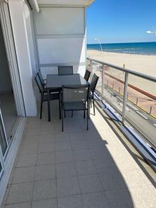 Balkón alebo terasa v ubytovaní Bel Appartement en front de mer -Palavas les Flots