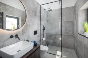 Koupelna v ubytování Design Villa Palmeta