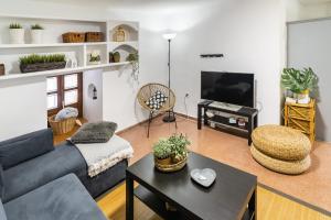 Televízia a/alebo spoločenská miestnosť v ubytovaní Lightbooking Cordoba Plaza Corredera