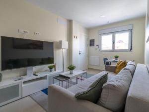 Televízia a/alebo spoločenská miestnosť v ubytovaní Nuevos Lightbooking Livian Suites Las Palmas