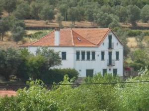 una grande casa bianca con tetto rosso di Quinta da Barbosa a Folgosinho