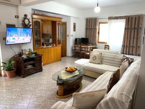 TV a/nebo společenská místnost v ubytování Albi's Guesthouse