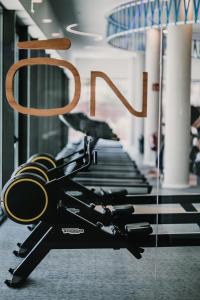 The fitness centre and/or fitness facilities at Mara's Apartments Higueron West - Like A House - 246 Square Meters of Private Terrace & Garden - Morning and Evening Sun