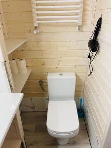 Kúpeľňa v ubytovaní Pokoje i domek letniskowy Pod Kasztanem