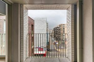 a view of a city from a balcony at Luxury Double bedroom in Gallions Reach in Beckton