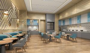 兰州新区智选假日酒店餐厅或其他用餐的地方