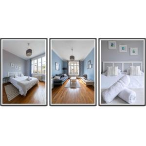 Posteľ alebo postele v izbe v ubytovaní Residence Le Languedoc - Appartements design - Proche des parcs
