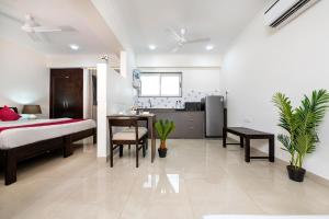 Kuchyň nebo kuchyňský kout v ubytování Palm Stay - Studios & Rooms