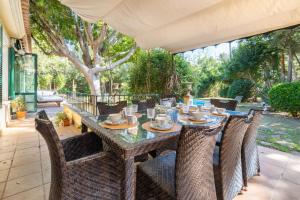 A garden outside Finca Santa Maria Near Palma