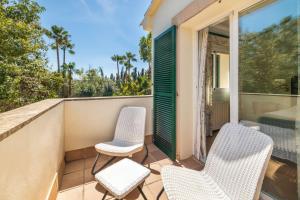 A balcony or terrace at Finca Santa Maria Near Palma