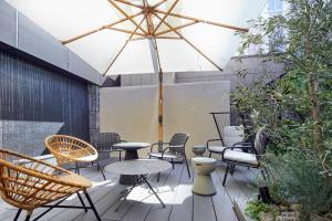Um jardim em Agora Tokyo Ginza