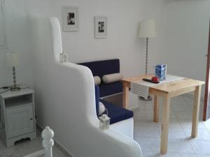 Posezení v ubytování Christos rooms milos