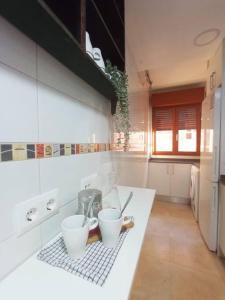 Et badeværelse på Apartamento Jacaranda