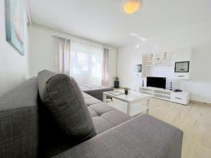 un salon avec un canapé et une table dans l'établissement Palit Hills Superior Apartments, à Rab